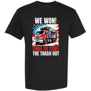 Trump 2024 We Won Wins Victory Inauguration 2025 Garbage Garment-Dyed Heavyweight T-Shirt