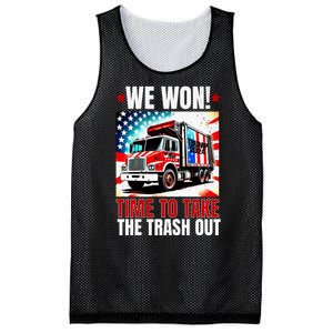 Trump 2024 We Won Wins Victory Inauguration 2025 Garbage Mesh Reversible Basketball Jersey Tank