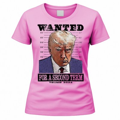 Trump 2024 Wanted For A 2nd Term Women's T-Shirt