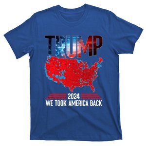 Trump 2024 We Took America Back Election Results Map 2024 T-Shirt