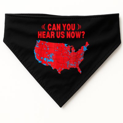 Trump 2024 Winner 312 Electoral Map Can You Hear Us Now USA-Made Doggie Bandana