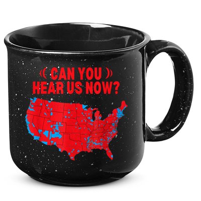 Trump 2024 Winner 312 Electoral Map Can You Hear Us Now 15oz Campfire Ceramic Mug