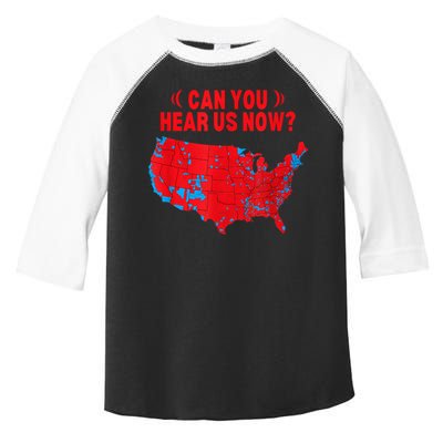 Trump 2024 Winner 312 Electoral Map Can You Hear Us Now Toddler Fine Jersey T-Shirt