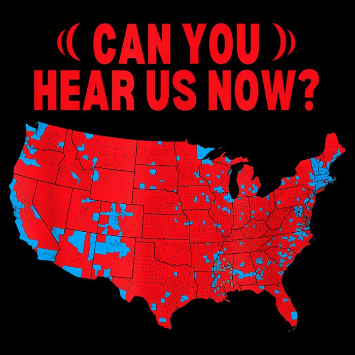 Trump 2024 Winner 312 Electoral Map Can You Hear Us Now Toddler T-Shirt