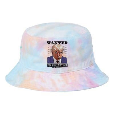 Trump 2024 Wanted For A 2nd Term Tie Dye Newport Bucket Hat