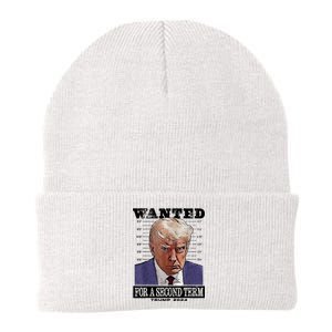 Trump 2024 Wanted For A 2nd Term Knit Cap Winter Beanie