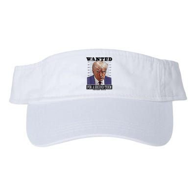 Trump 2024 Wanted For A 2nd Term Valucap Bio-Washed Visor