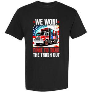 Trump 2024 We Won Wins Victory Inauguration 2025 Garbage Garment-Dyed Heavyweight T-Shirt