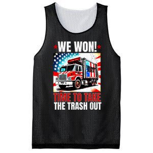 Trump 2024 We Won Wins Victory Inauguration 2025 Garbage Mesh Reversible Basketball Jersey Tank