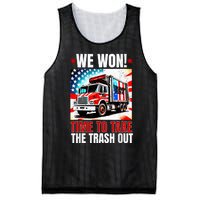 Trump 2024 We Won Wins Victory Inauguration 2025 Garbage Mesh Reversible Basketball Jersey Tank