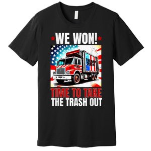 Trump 2024 We Won Wins Victory Inauguration 2025 Garbage Premium T-Shirt