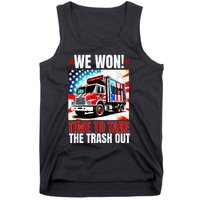 Trump 2024 We Won Wins Victory Inauguration 2025 Garbage Tank Top