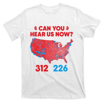 Trump 2024 Winner 312 Electoral Map Can You Hear Us Now Long Sleeve T-Shirt