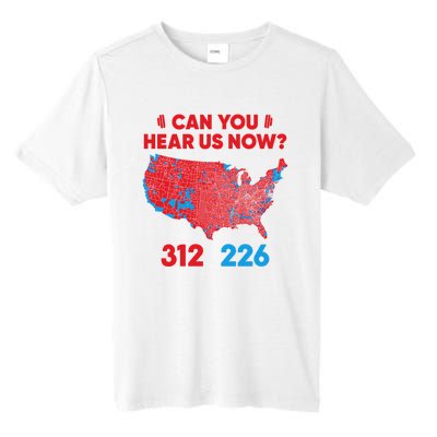 Trump 2024 Winner 312 Electoral Map Can You Hear Us Now Long Sleeve Tall Fusion ChromaSoft Performance T-Shirt