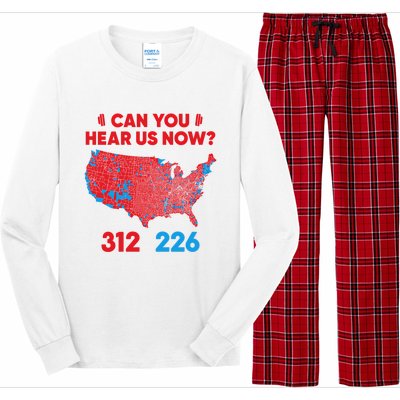 Trump 2024 Winner 312 Electoral Map Can You Hear Us Now Long Sleeve Long Sleeve Pajama Set