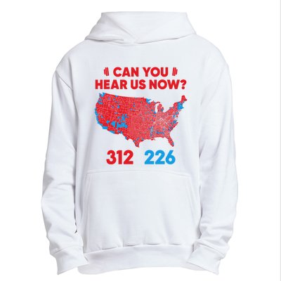 Trump 2024 Winner 312 Electoral Map Can You Hear Us Now Long Sleeve Urban Pullover Hoodie