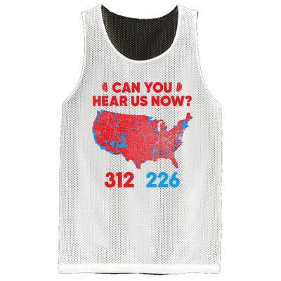 Trump 2024 Winner 312 Electoral Map Can You Hear Us Now Long Sleeve Mesh Reversible Basketball Jersey Tank