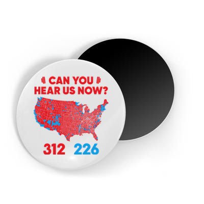 Trump 2024 Winner 312 Electoral Map Can You Hear Us Now Long Sleeve Magnet