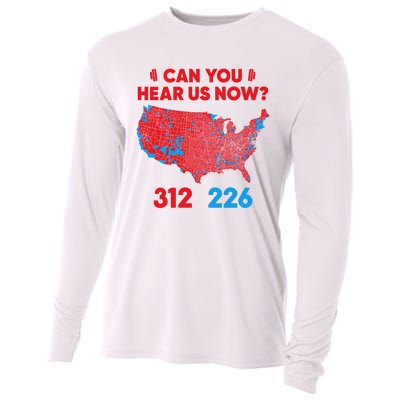 Trump 2024 Winner 312 Electoral Map Can You Hear Us Now Long Sleeve Cooling Performance Long Sleeve Crew