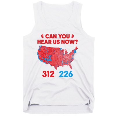 Trump 2024 Winner 312 Electoral Map Can You Hear Us Now Long Sleeve Tank Top