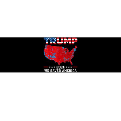 Trump 2024 We Saved America Map Of 2024 Election Results Bumper Sticker