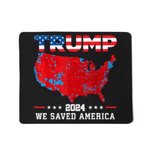 Trump 2024 We Saved America Map Of 2024 Election Results Mousepad