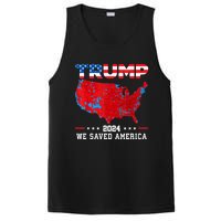 Trump 2024 We Saved America Map Of 2024 Election Results PosiCharge Competitor Tank