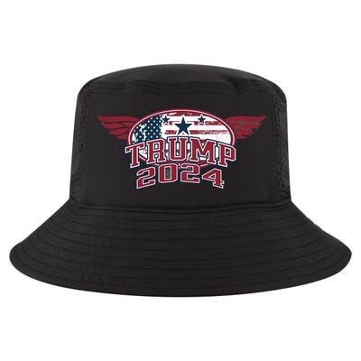 Trump 2024 Winged Logo Cool Comfort Performance Bucket Hat