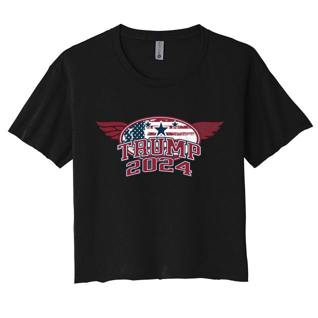 Trump 2024 Winged Logo Crop Top