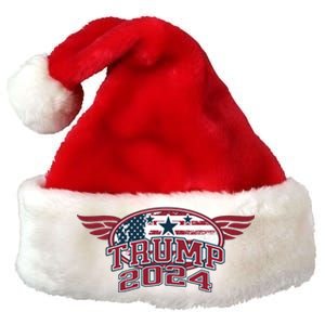 Trump 2024 Winged Logo Premium Christmas Santa Hat