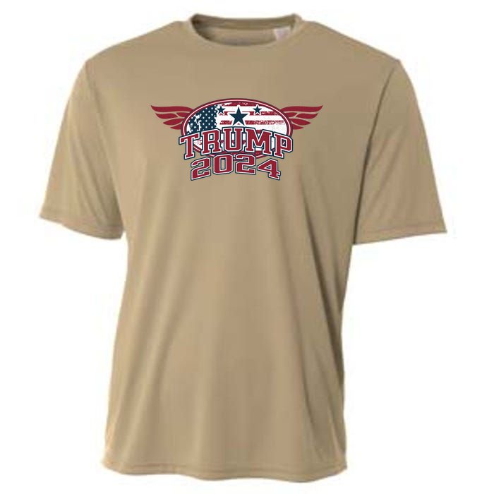 Trump 2024 Winged Logo Cooling Performance Crew T-Shirt