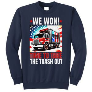 Trump 2024 We Won Wins Victory Inauguration 2025 Garbage Sweatshirt