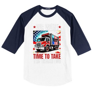 Trump 2024 We Won Wins Victory Inauguration 2025 Garbage Baseball Sleeve Shirt