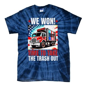 Trump 2024 We Won Wins Victory Inauguration 2025 Garbage Tie-Dye T-Shirt