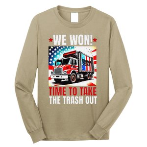 Trump 2024 We Won Wins Victory Inauguration 2025 Garbage Long Sleeve Shirt