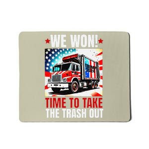 Trump 2024 We Won Wins Victory Inauguration 2025 Garbage Mousepad