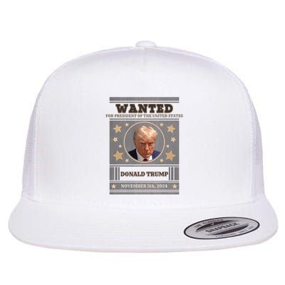 Trump 2024 Wanted For President Of The United States Flatbill Hat