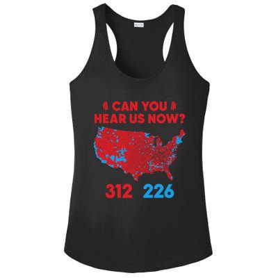 Trump 2024 Winner 312 Electoral Map Can You Hear Us Now Ladies PosiCharge Competitor Racerback Tank