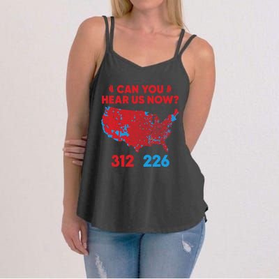 Trump 2024 Winner 312 Electoral Map Can You Hear Us Now Women's Strappy Tank