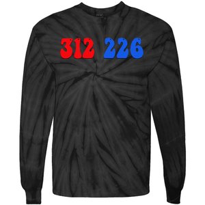 Trump 2024 Winner 312 American Election Results 312 226 Tie-Dye Long Sleeve Shirt