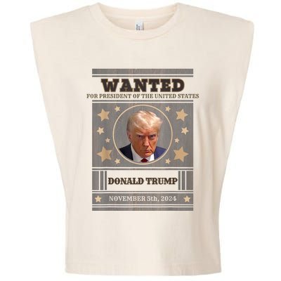 Trump 2024 Wanted For President Of The United States Garment-Dyed Women's Muscle Tee