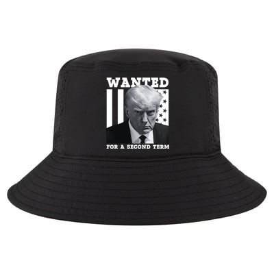 Trump 2024 Wanted For A 2nd Term Cool Comfort Performance Bucket Hat