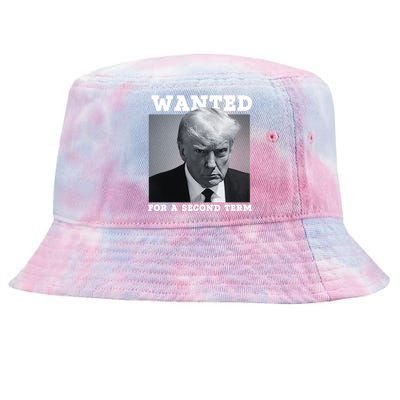 Trump 2024 Wanted For A 2nd Term Tie-Dyed Bucket Hat