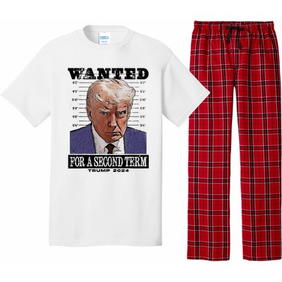 Trump 2024 Wanted For A 2nd Term Pajama Set