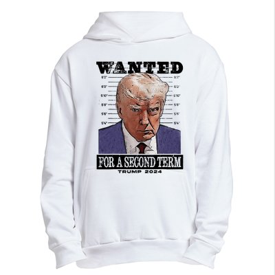 Trump 2024 Wanted For A 2nd Term Urban Pullover Hoodie