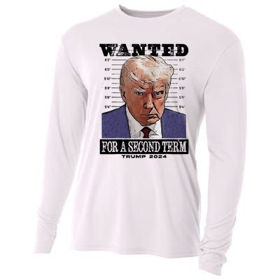 Trump 2024 Wanted For A 2nd Term Cooling Performance Long Sleeve Crew