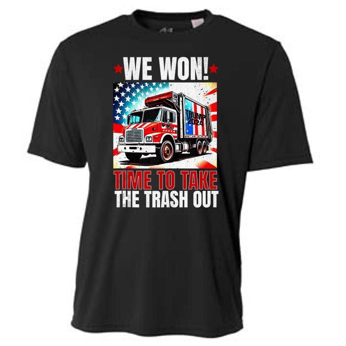 Trump 2024 We Won Wins Victory Inauguration 2025 Garbage Cooling Performance Crew T-Shirt