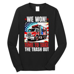 Trump 2024 We Won Wins Victory Inauguration 2025 Garbage Long Sleeve Shirt