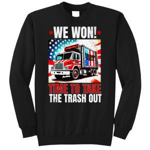 Trump 2024 We Won Wins Victory Inauguration 2025 Garbage Sweatshirt