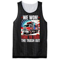 Trump 2024 We Won Wins Victory Inauguration 2025 Garbage Mesh Reversible Basketball Jersey Tank